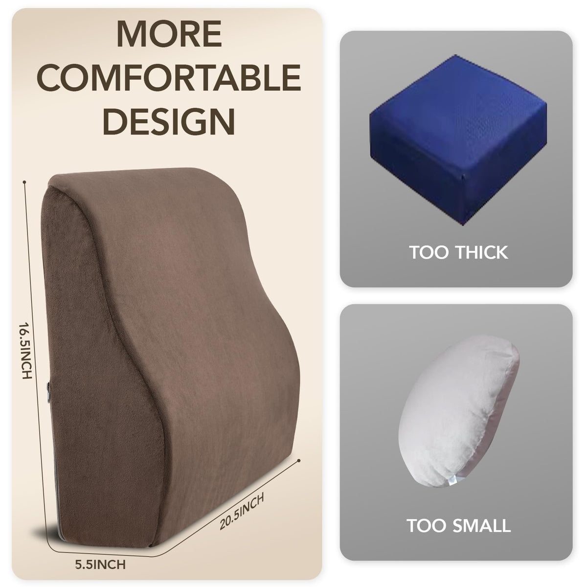 SofGlowly non-slip base keeping pillow in place during use