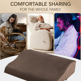 SofGlowly plush velvet cover adding luxe feel to back pillow