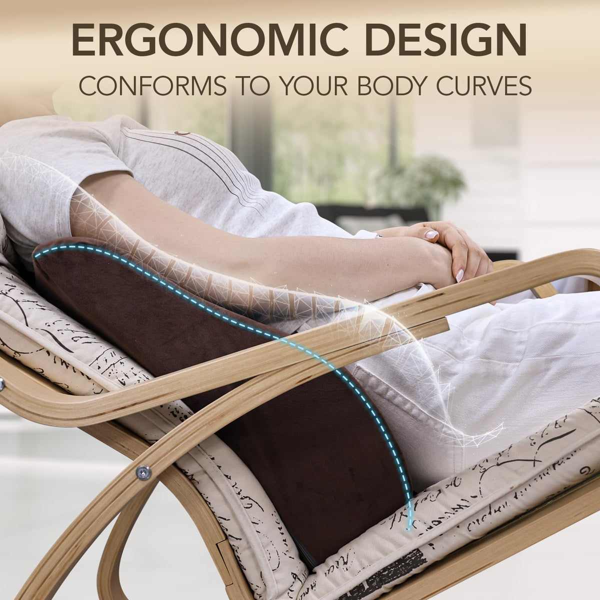 SofGlowly pillow dual-layer memory foam for contour and support