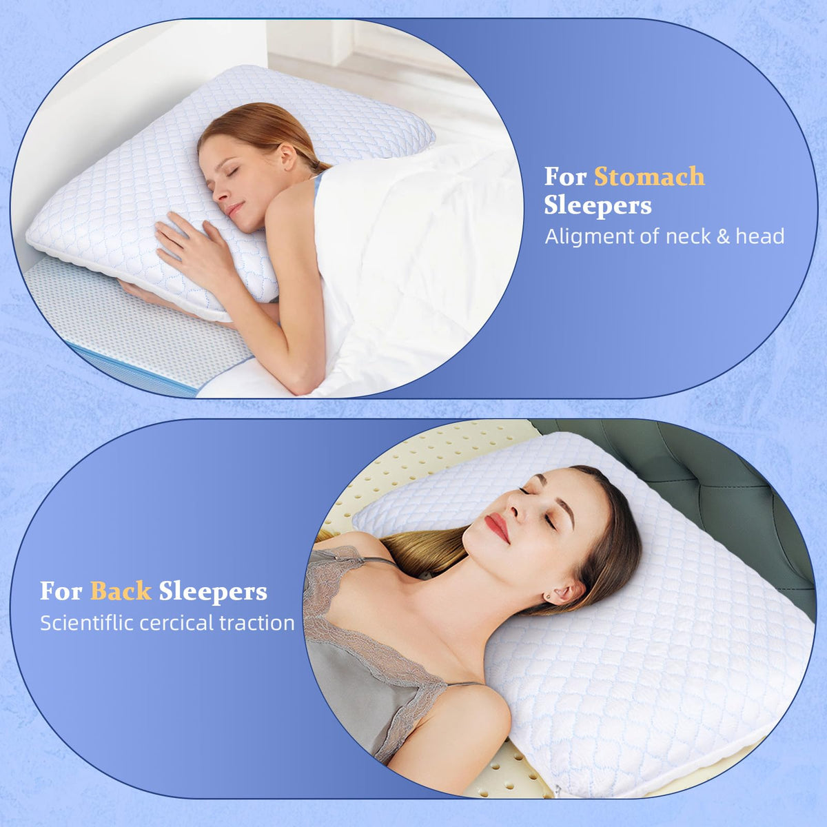 SofGlowly ice silk double-sided pillowcase for cooling feel.