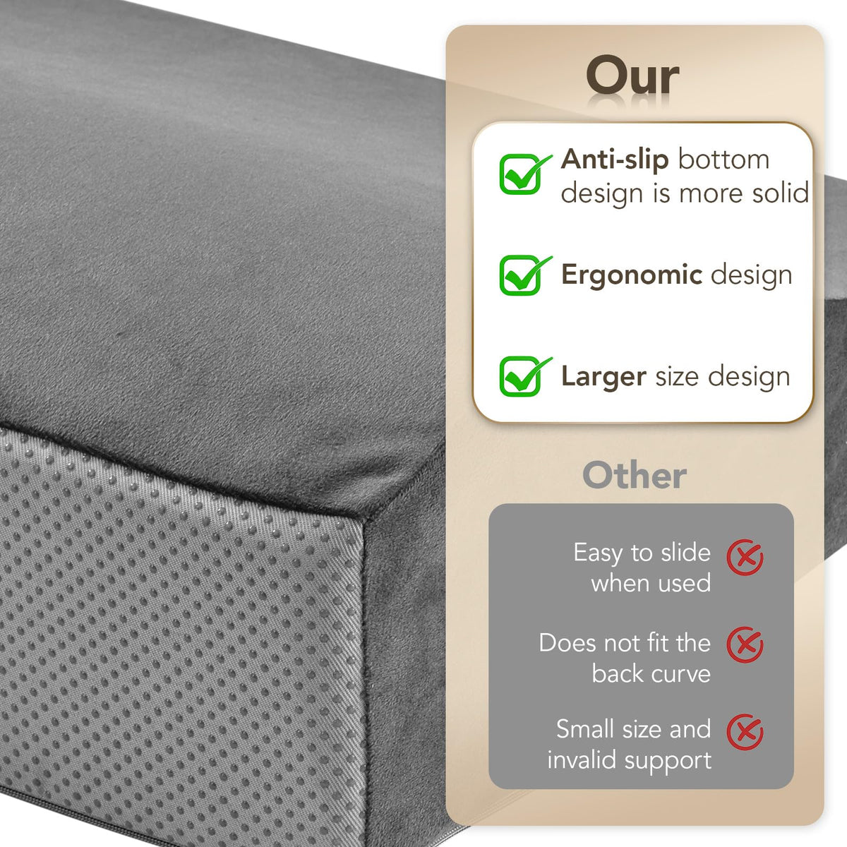 SofGlowly couch cushion enhances TV time, reading, and lounging at home.