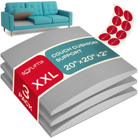 SOFLIFTIX easy-install cushions slip in quickly for a refreshed living room.