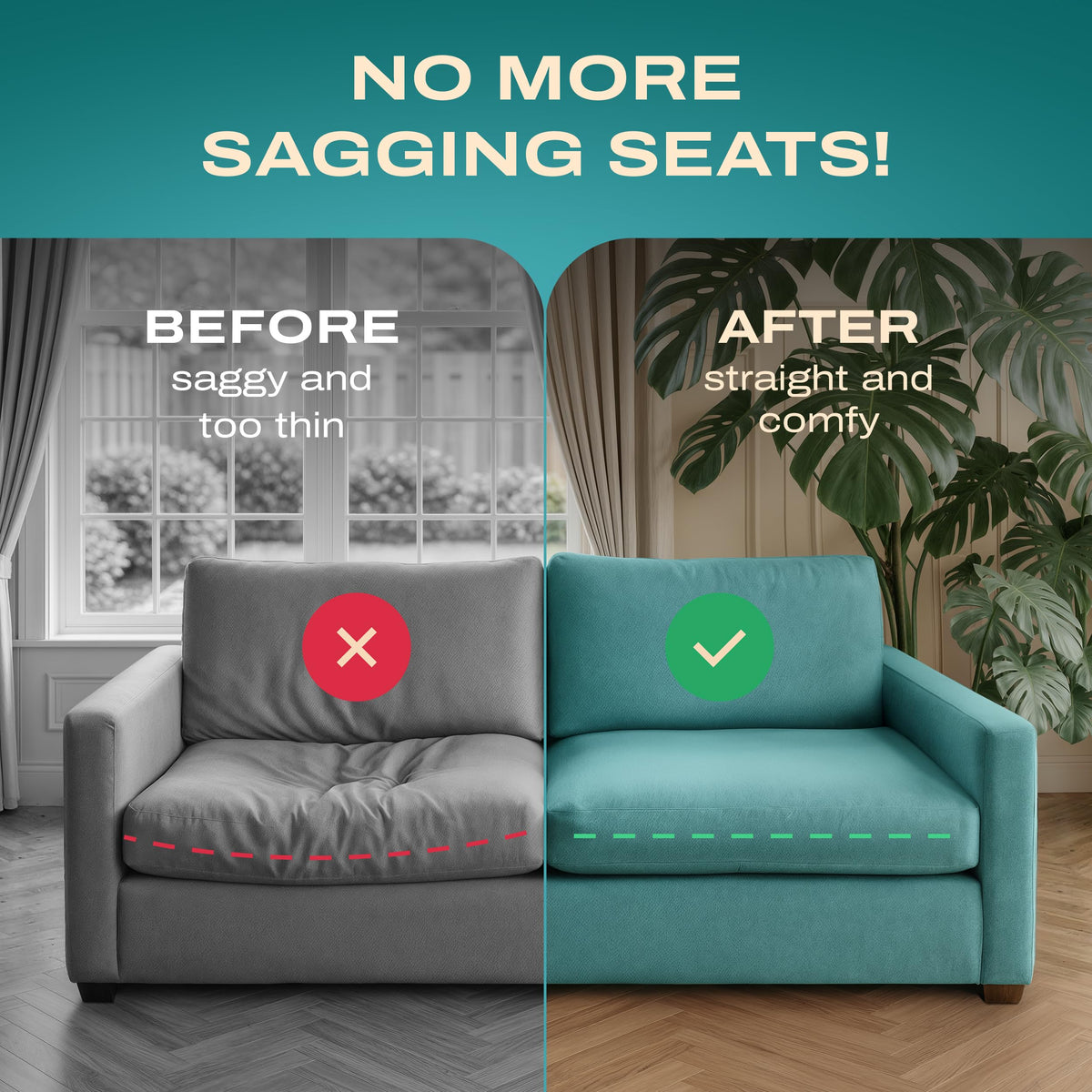 SOFLIFTIX non-slip stickers secure cushions and reduce sliding during daily use.