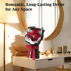 SofLiv bouquet on table as elegant home decor.