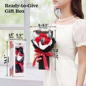 SofLiv rose details in vase highlight long-lasting beauty.