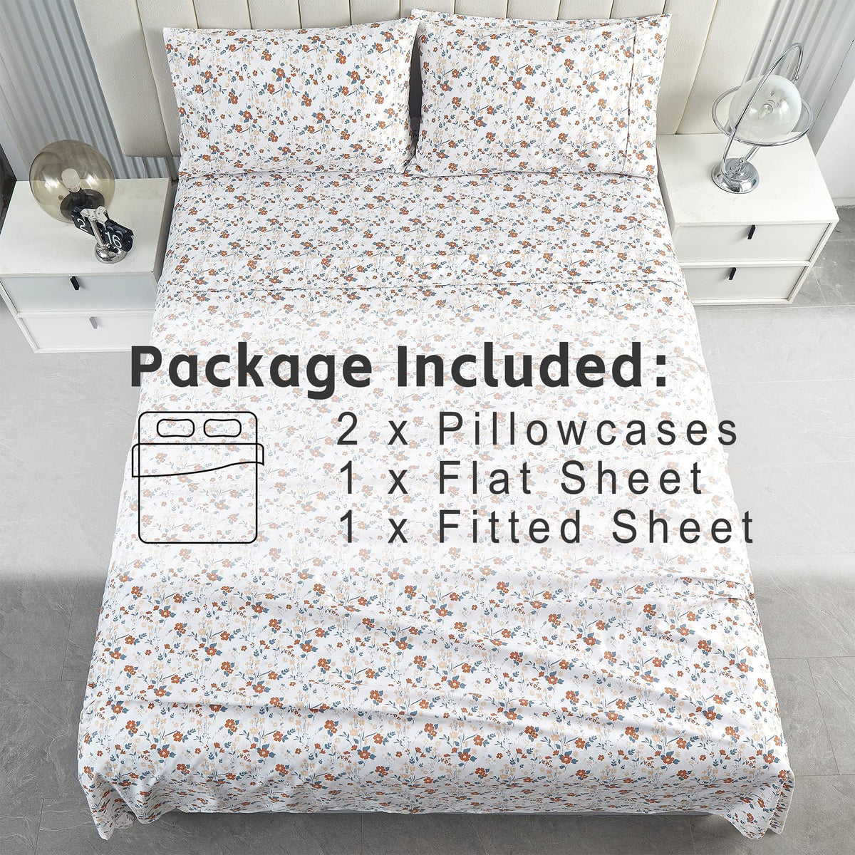 Softan corner straps and elastic backing keep sheets in place