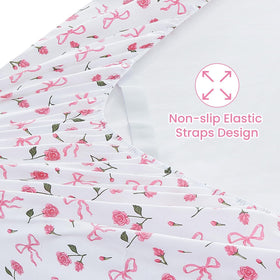 Softan deep-pocket fitted sheet up to 15 inches secures a thick mattress.
