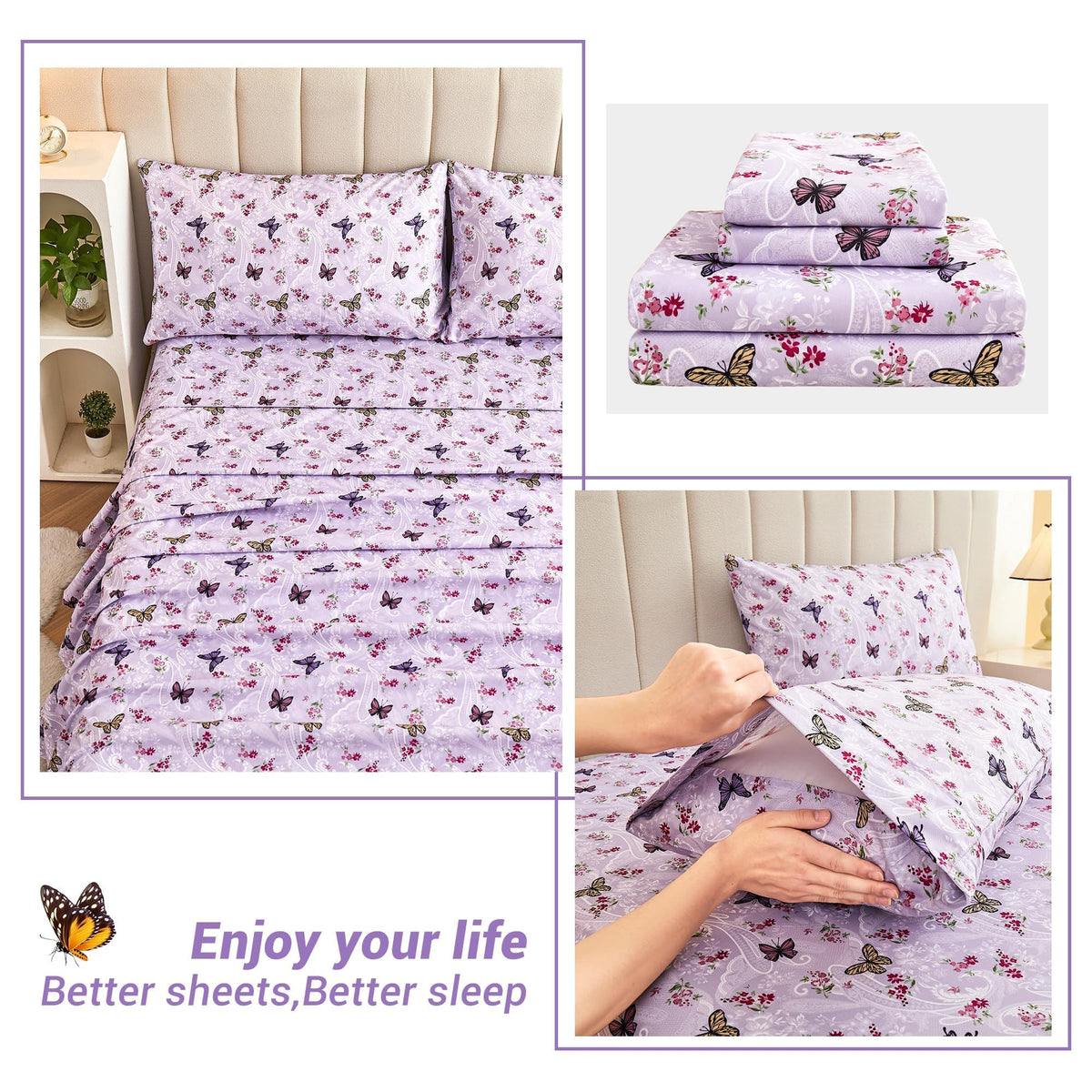 Softan easy-care bedding holds color and resists wrinkles after washes
