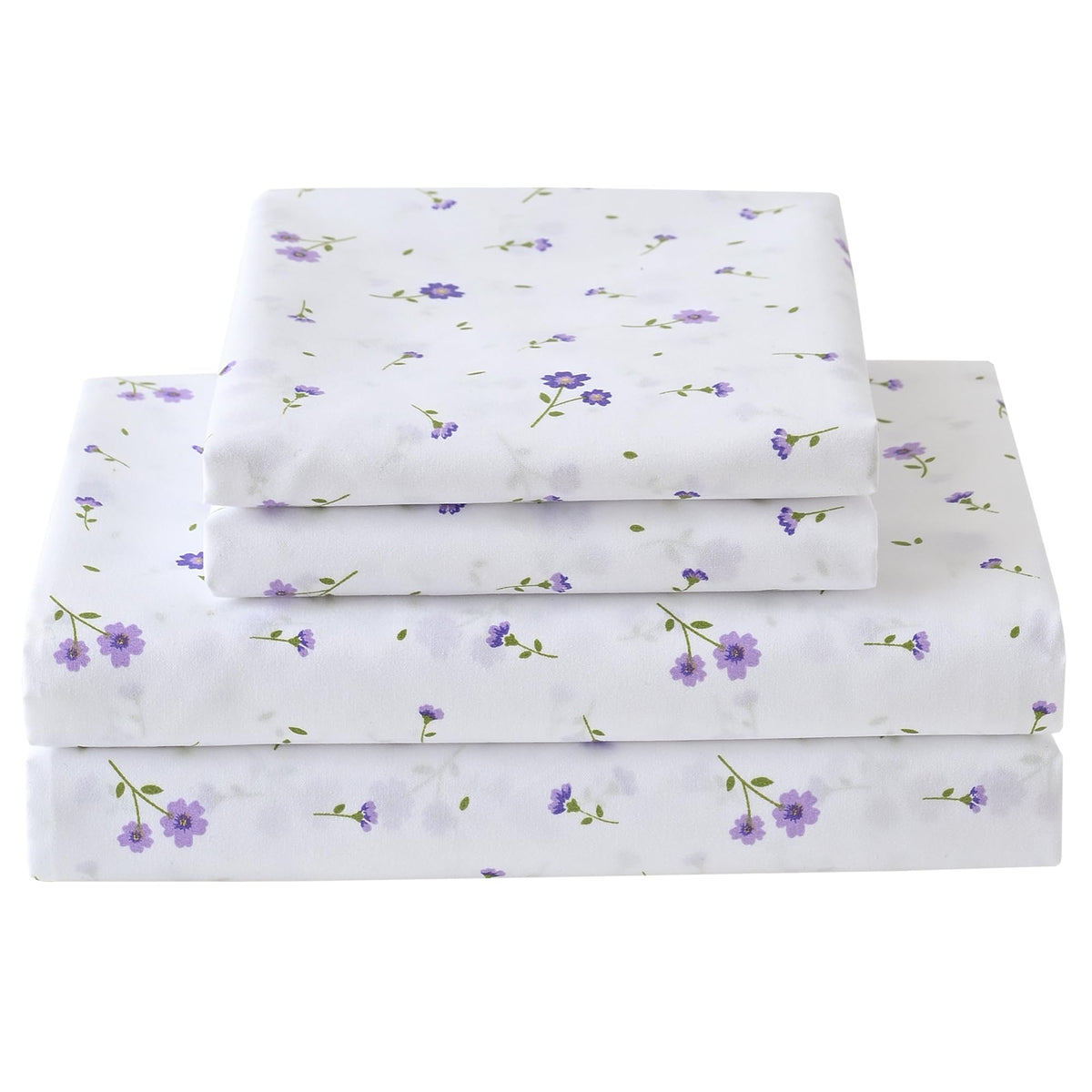 Softan Floral Queen Sheet Set close-up of ultra-soft microfiber texture for cozy nights.