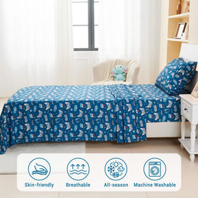 Softan twin flat sheet provides generous coverage for twin beds.