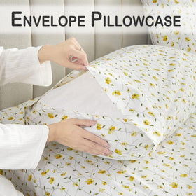 Softan fabric closeup highlights ultra-soft microfiber and a bright floral print.