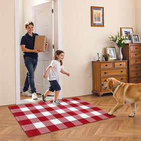SofterCharm entryway rug enhances home décor with a cozy, versatile look