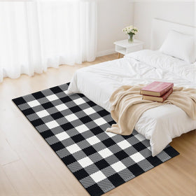 SofterCharm machine-washable rug demonstrating easy cleaning