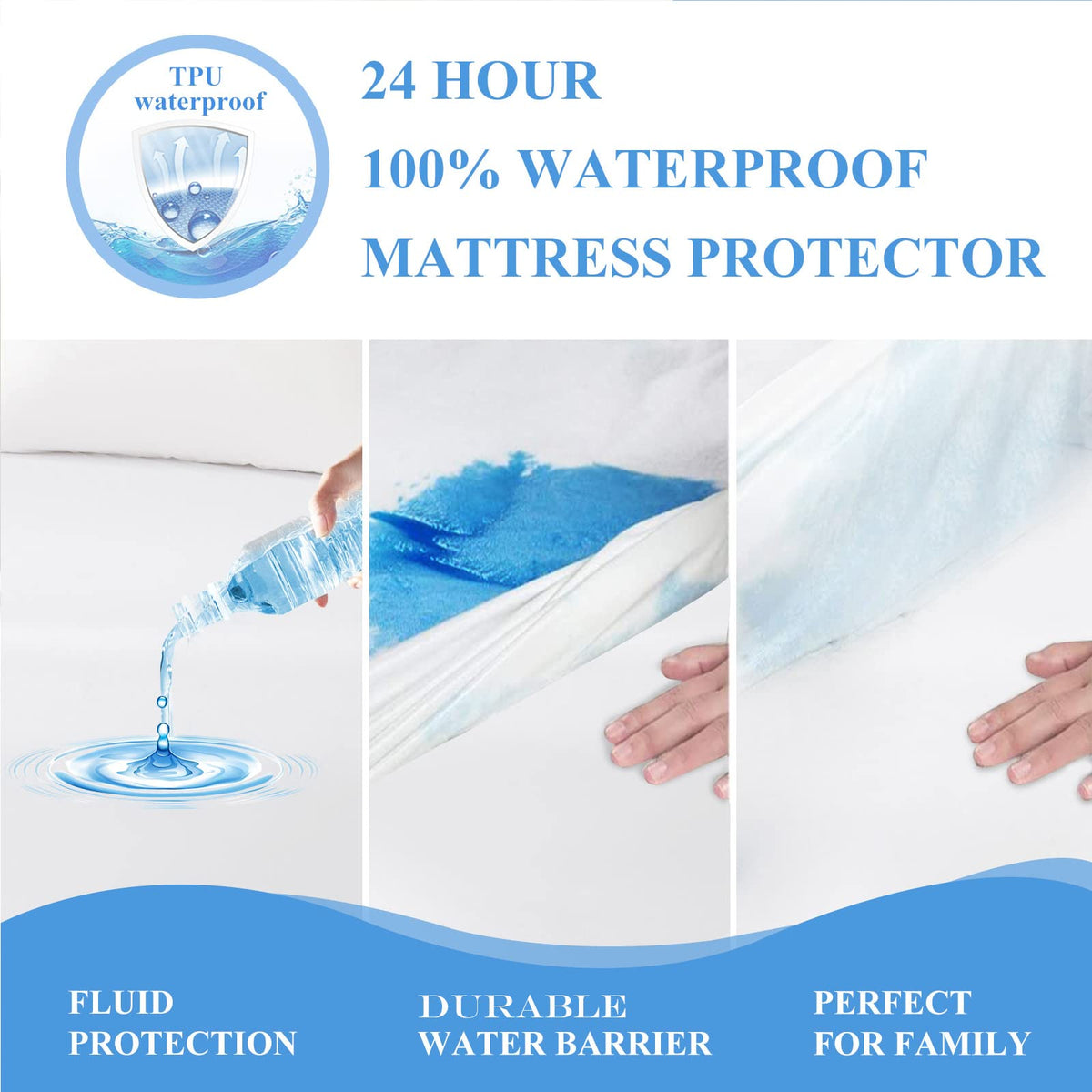 Softhour deep-pocket fit covers mattresses from 6 to 21 inches
