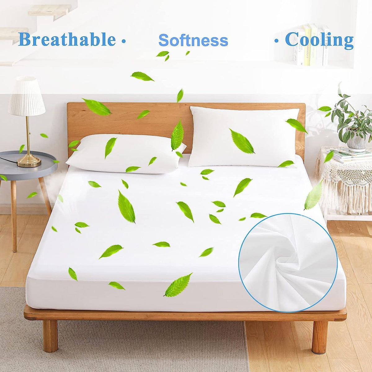 Softhour machine-washable mattress protector for easy cleaning