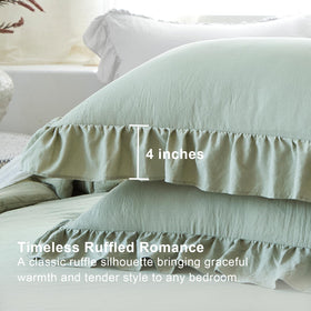 Softpage Sage Green Bedroom Decor Setup, versatile for master or guest rooms.