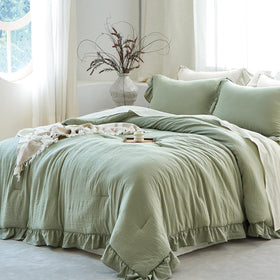 Softpage Sage Green Pre-Washed Soft Touch, inviting and easy-care vibe.