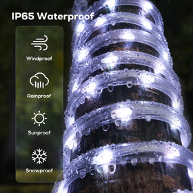 Soiarllt IP65 waterproof rope lights suitable for rain or shine