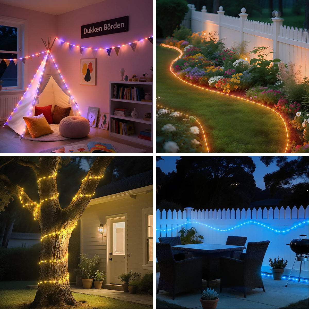 Soiarllt holiday decor rope lights for Christmas and Halloween.