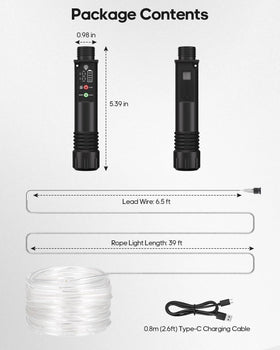 Soiarllt rope lights two-pack covers larger outdoor spaces efficiently.