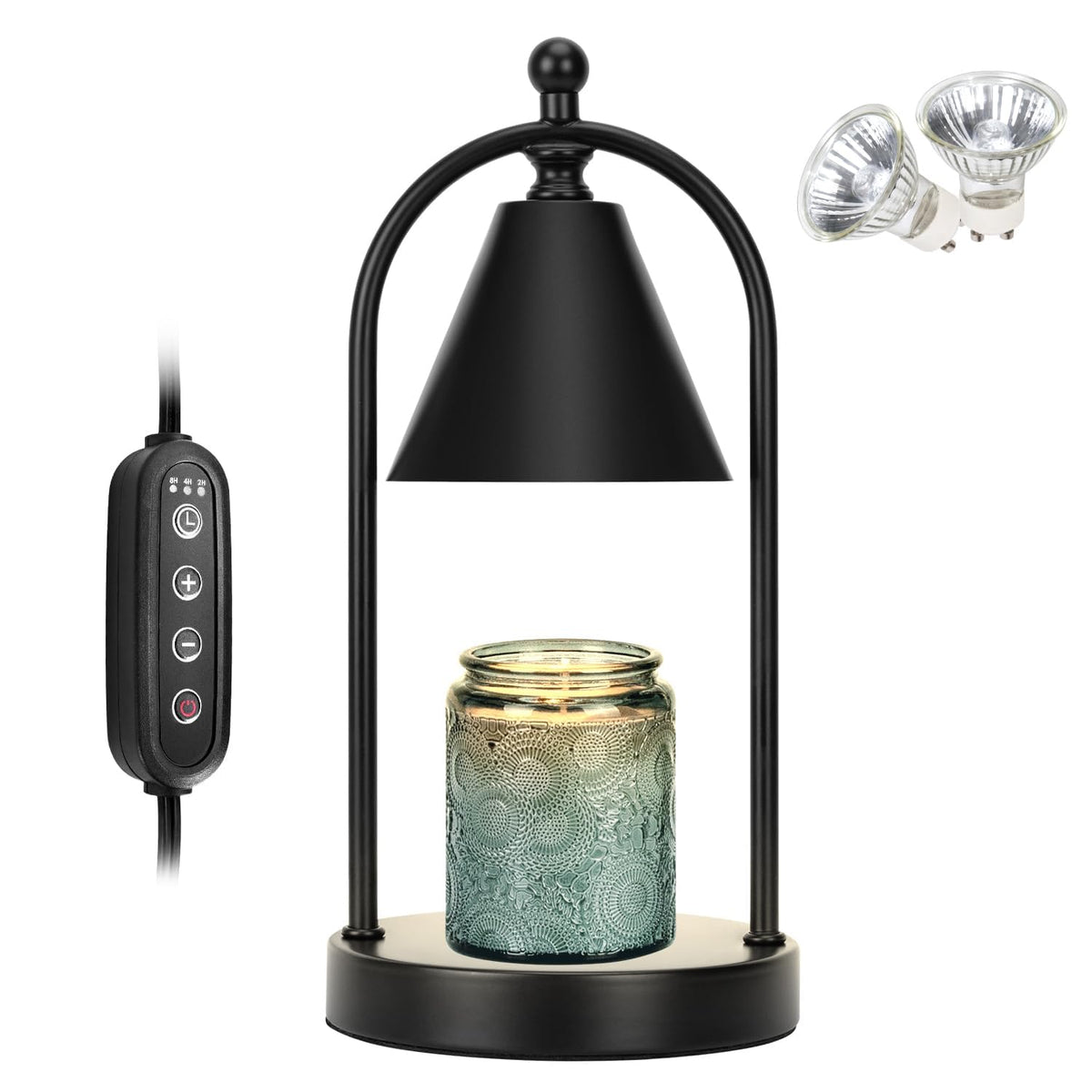 Soilsiu candle warming lamp with timer for flame-free fragrance and safe operation