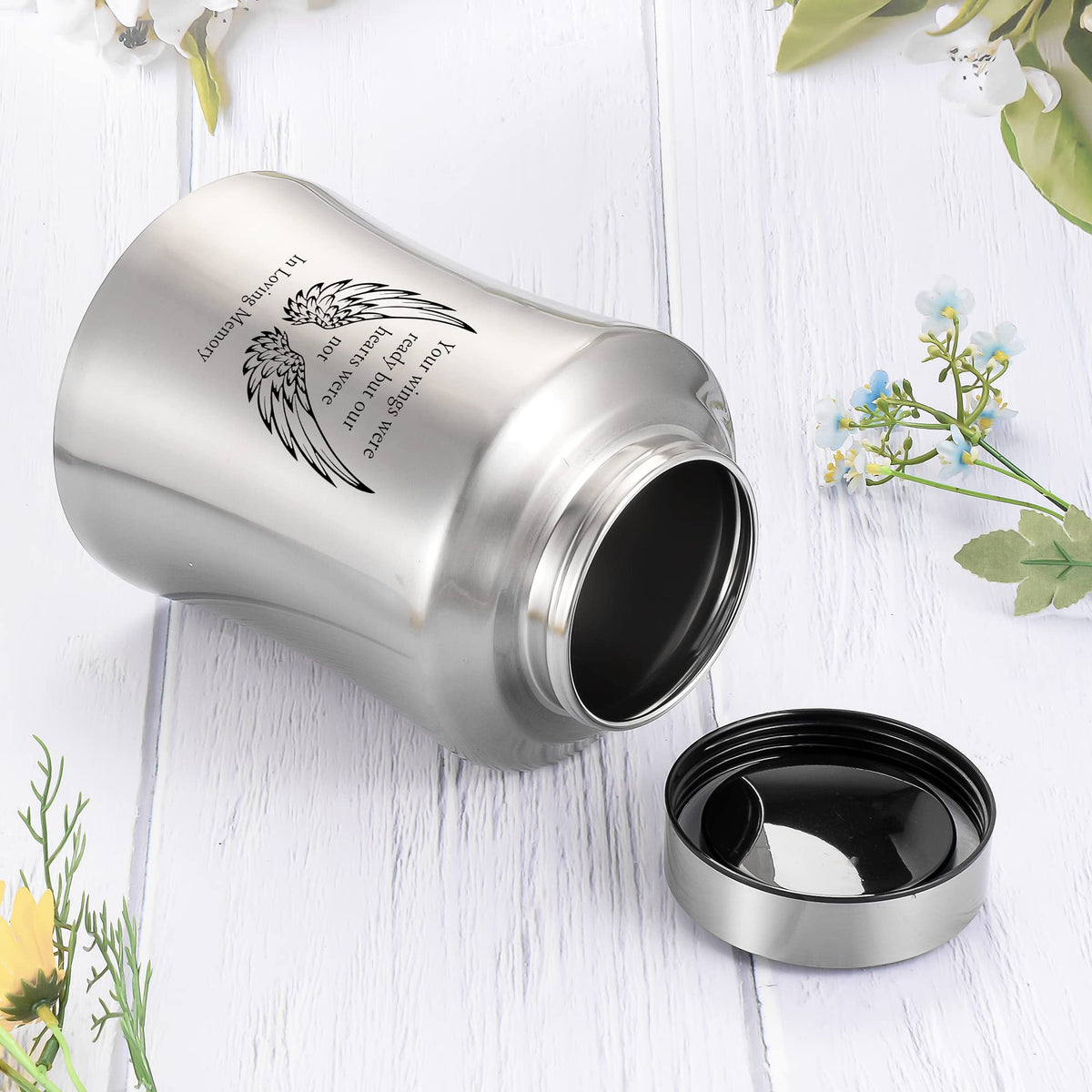 SOITIS stainless steel finish resists rust and fading for durable display.