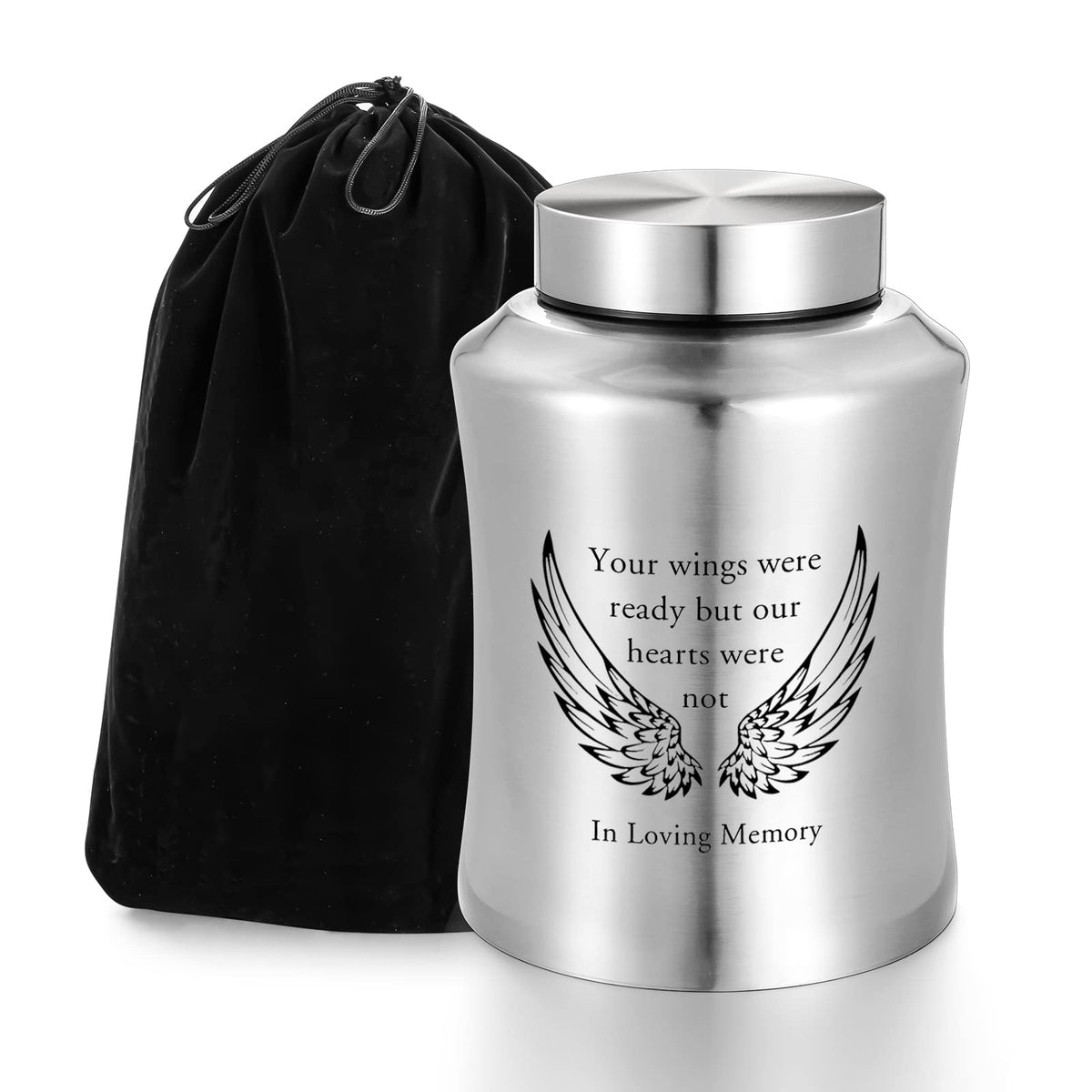 SOITIS urns for ashes decorative urn with stainless steel finish for lasting memorial.