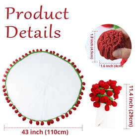 Sokfone Flower Blanket closeup reveals detailed crochet texture and craftsmanship