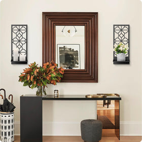 Sokurdeg wall decor accommodates candles, jars, and small plants for versatile styling.