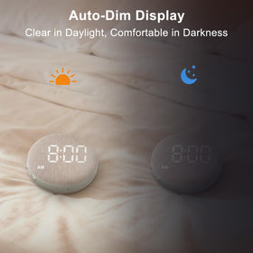 SolaceRise clock offers 15 volume levels and snooze option for flexible mornings