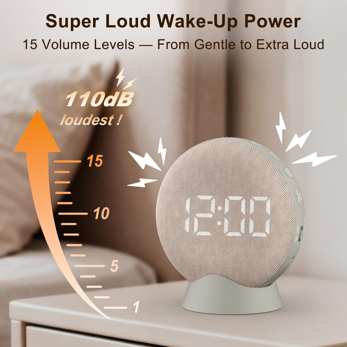 SolaceRise tap-to-snooze feature for easy start to the day
