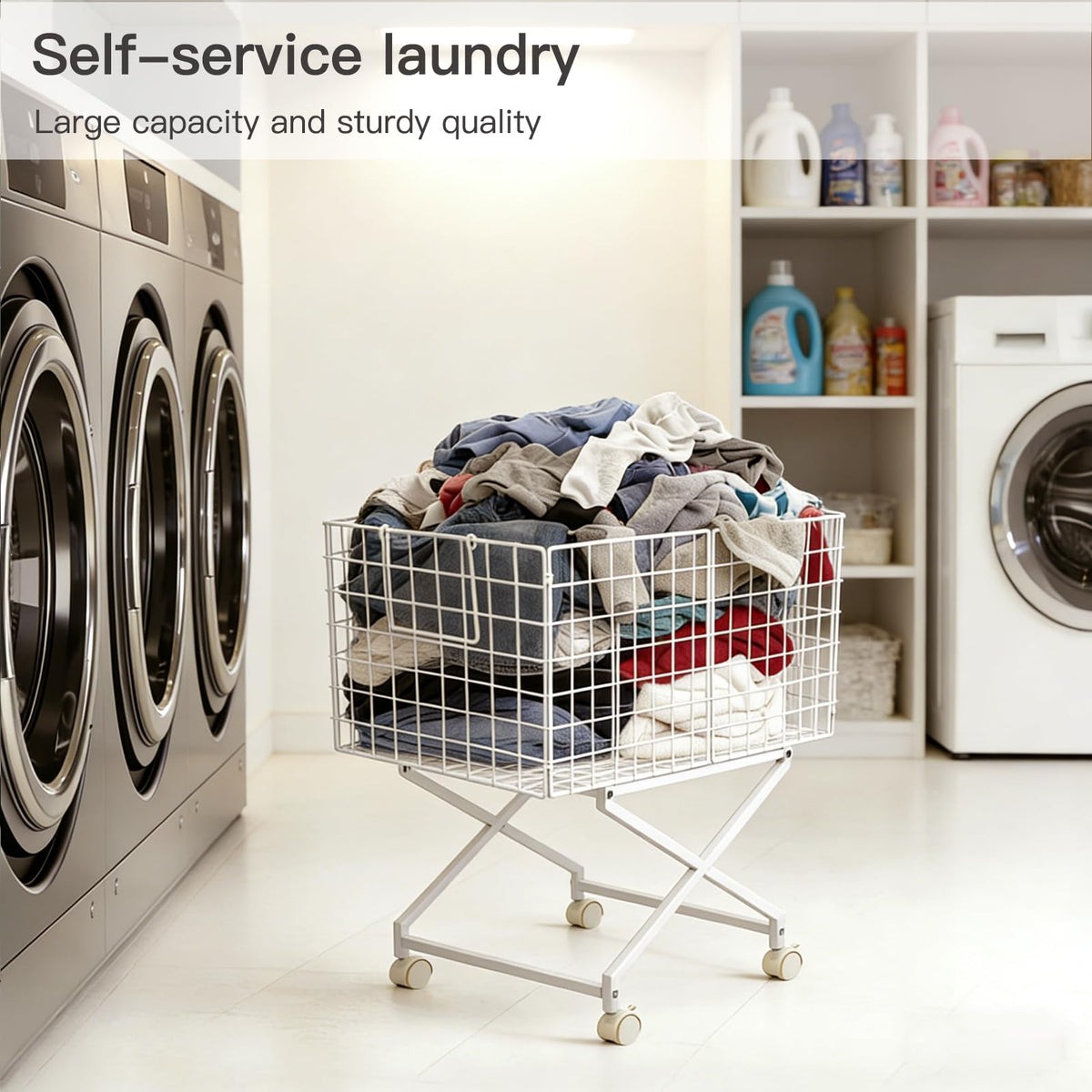 Solcasaco ventilated wire basket keeps towels dry and fresh