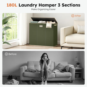 SOLEDI dorm-room friendly organizer fits in tight corners for convenient sorting.