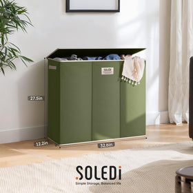 SOLEDI durable handles provide easy lifting and transport between rooms.