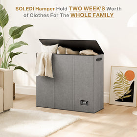 SOLEDI folds flat when empty for compact storage in small spaces.