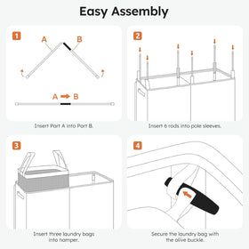 SOLEDI large-capacity hamper holding a full week of laundry