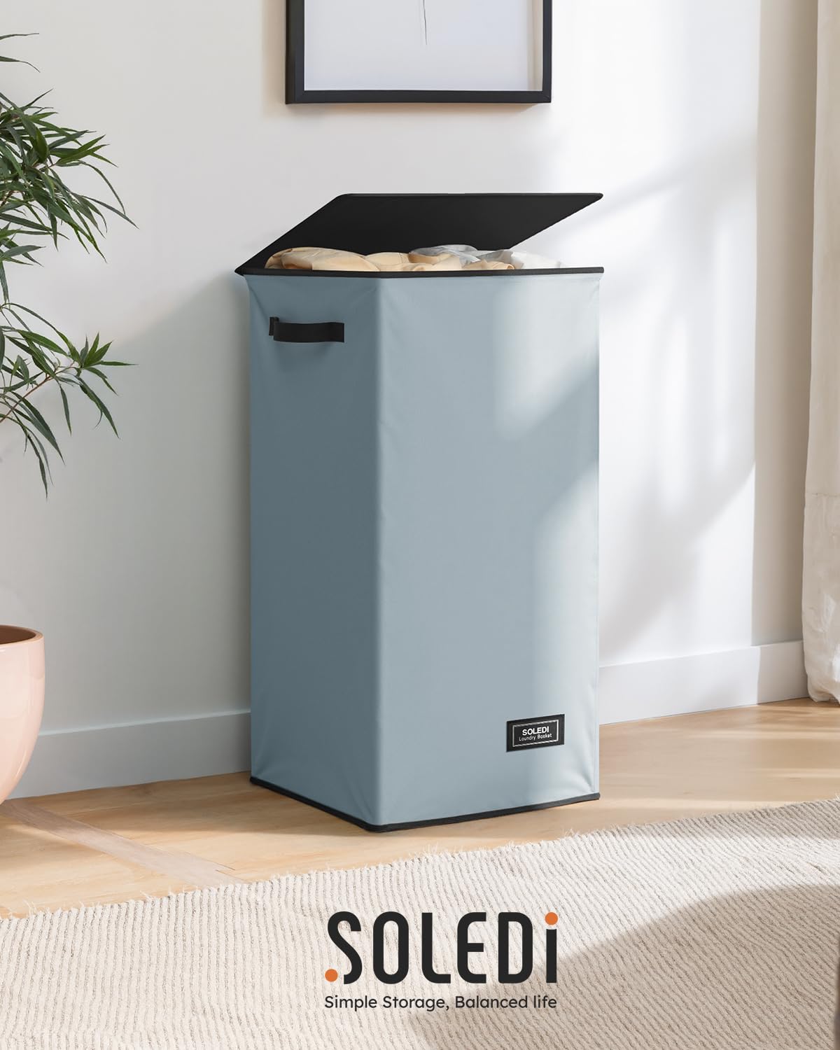SOLEDI lid and bag enable quick setup and simple daily transport.