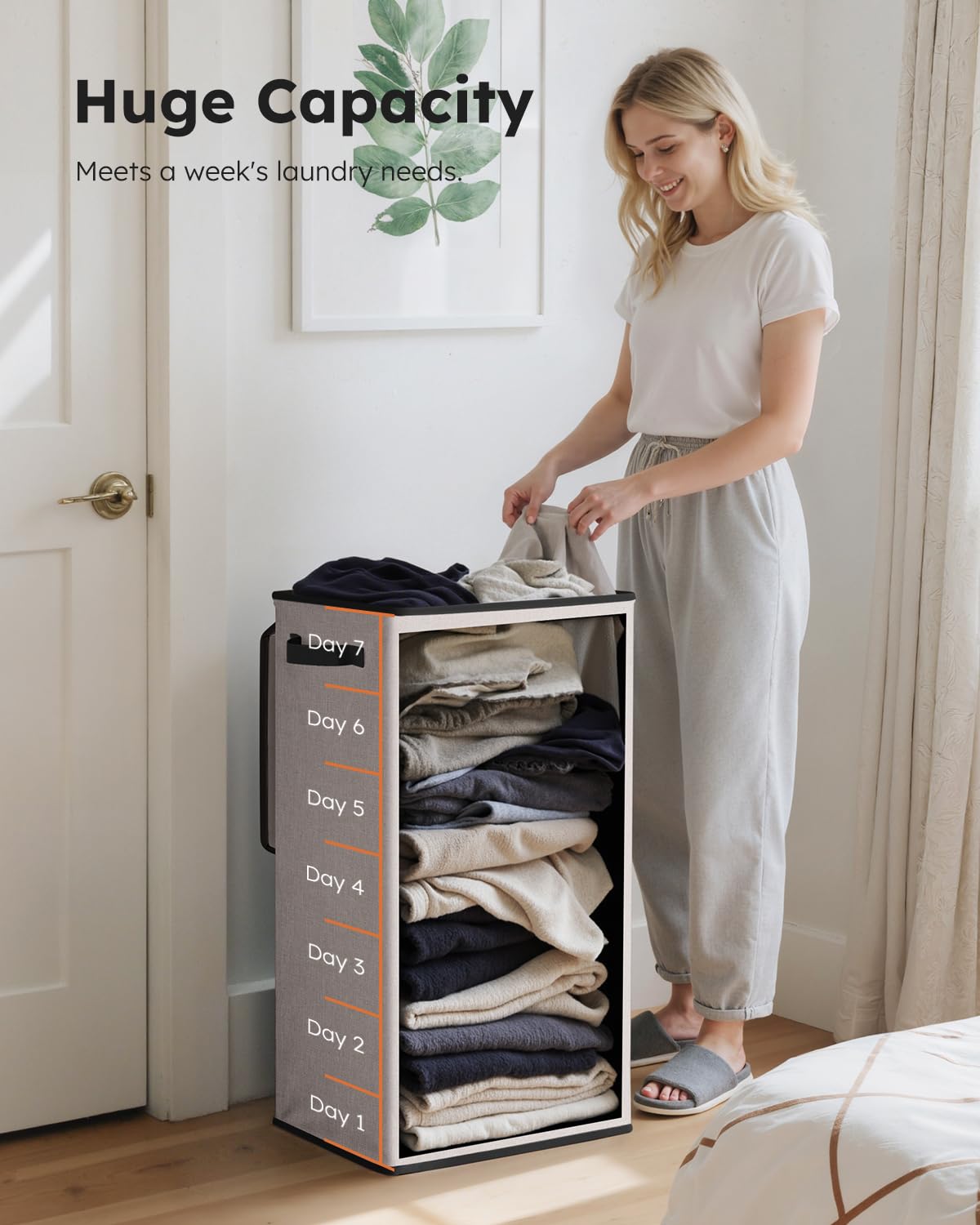 SOLEDI removable inner bag facilitates transporting clothes to the laundry area.