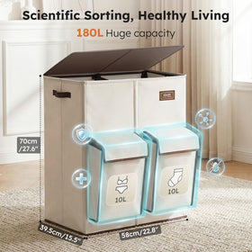 SOLEDI hamper side pockets for socks and small items