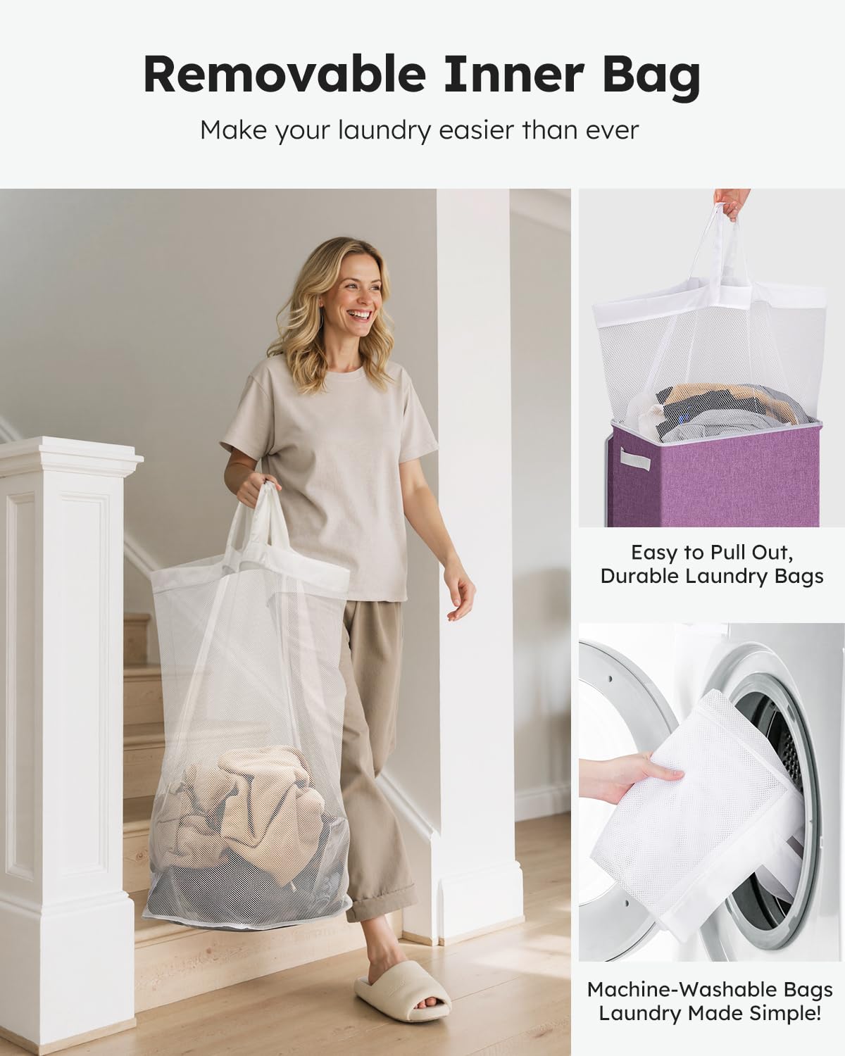 SOLEDI sturdy structure maintains shape when the basket is loaded.