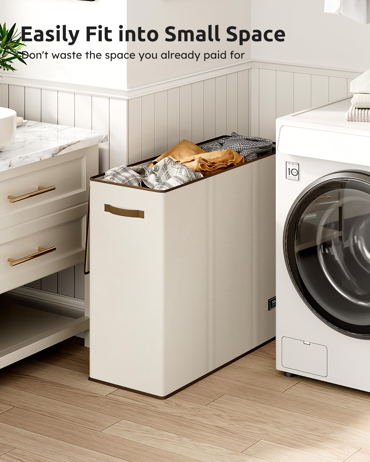 SOLEDI lid design helps contain odors and keep spaces neat.