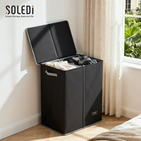 SOLEDI modern-aesthetics black finish complements contemporary home decor.