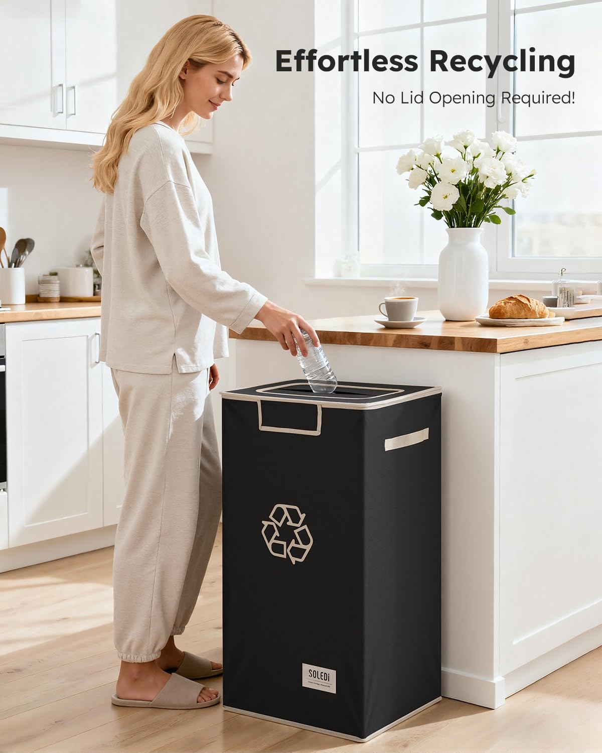 SOLEDI kitchen inner bags 2-pack simplify bag swaps and mess-free recycling
