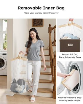 SOLEDI removable inner bag for easy carrying to laundry.