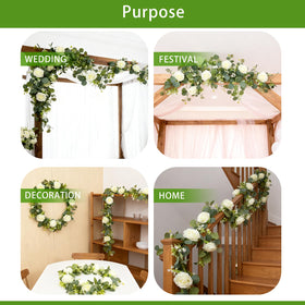 Solivya battery-operated garland offers steady and flashing light modes.
