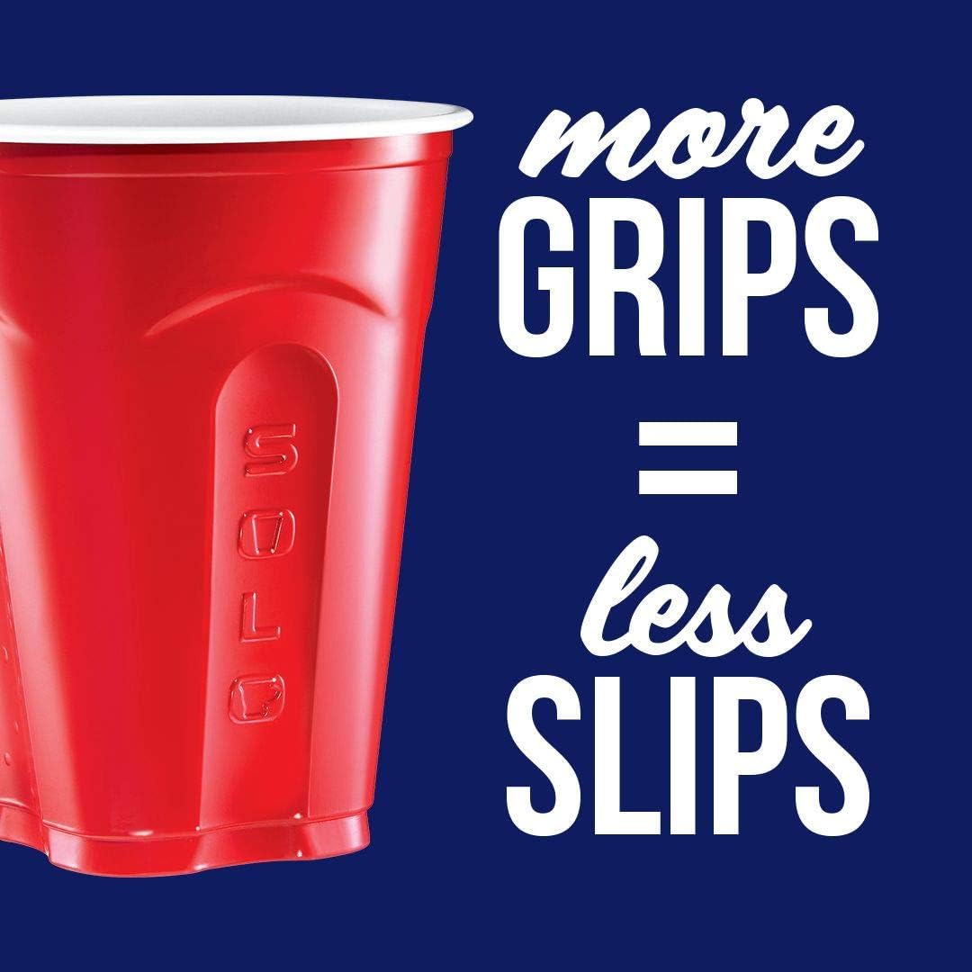 SOLO Red Squared 18oz cups ideal for backyard parties and casual gatherings.