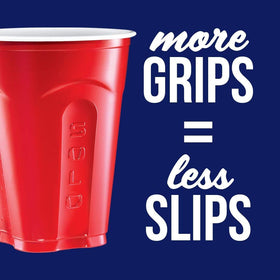 SOLO Red Squared 18oz cups ideal for backyard parties and casual gatherings.