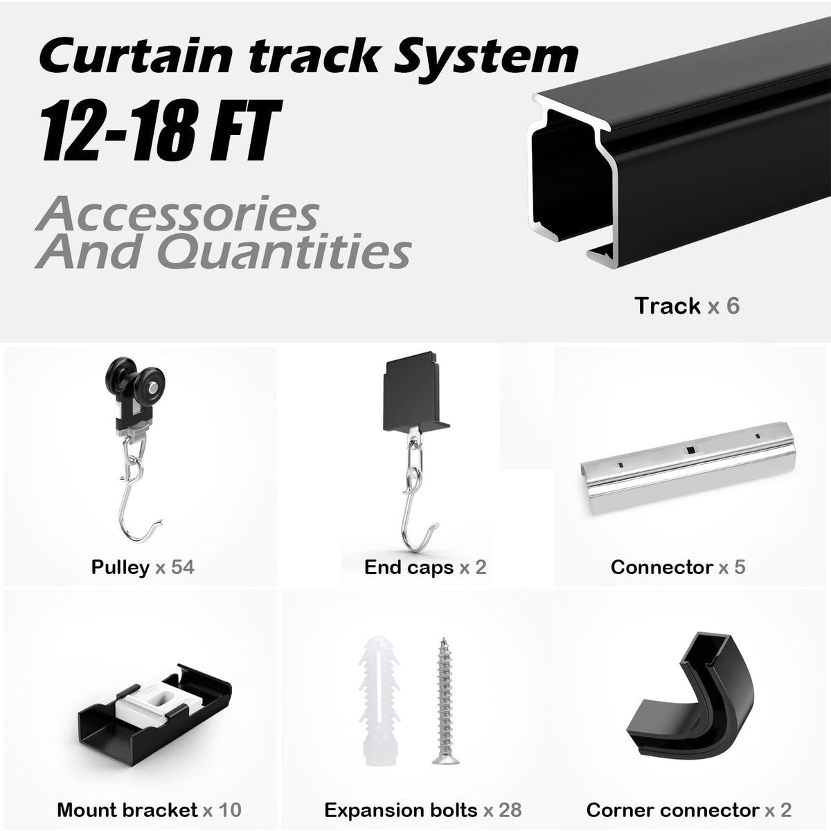 SOLOKOS corner connectors align track sections for precise installations.