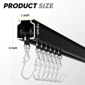 SOLOKOS top brackets securely support heavy curtains in busy environments.