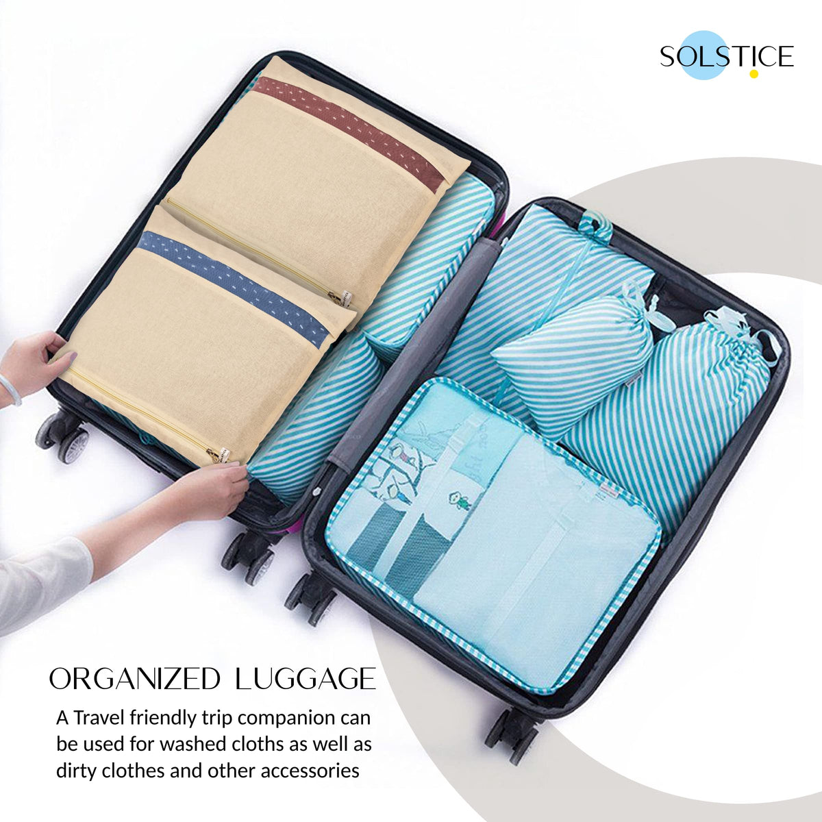 SOLSTICE saree bag washable and reusable for regular storage